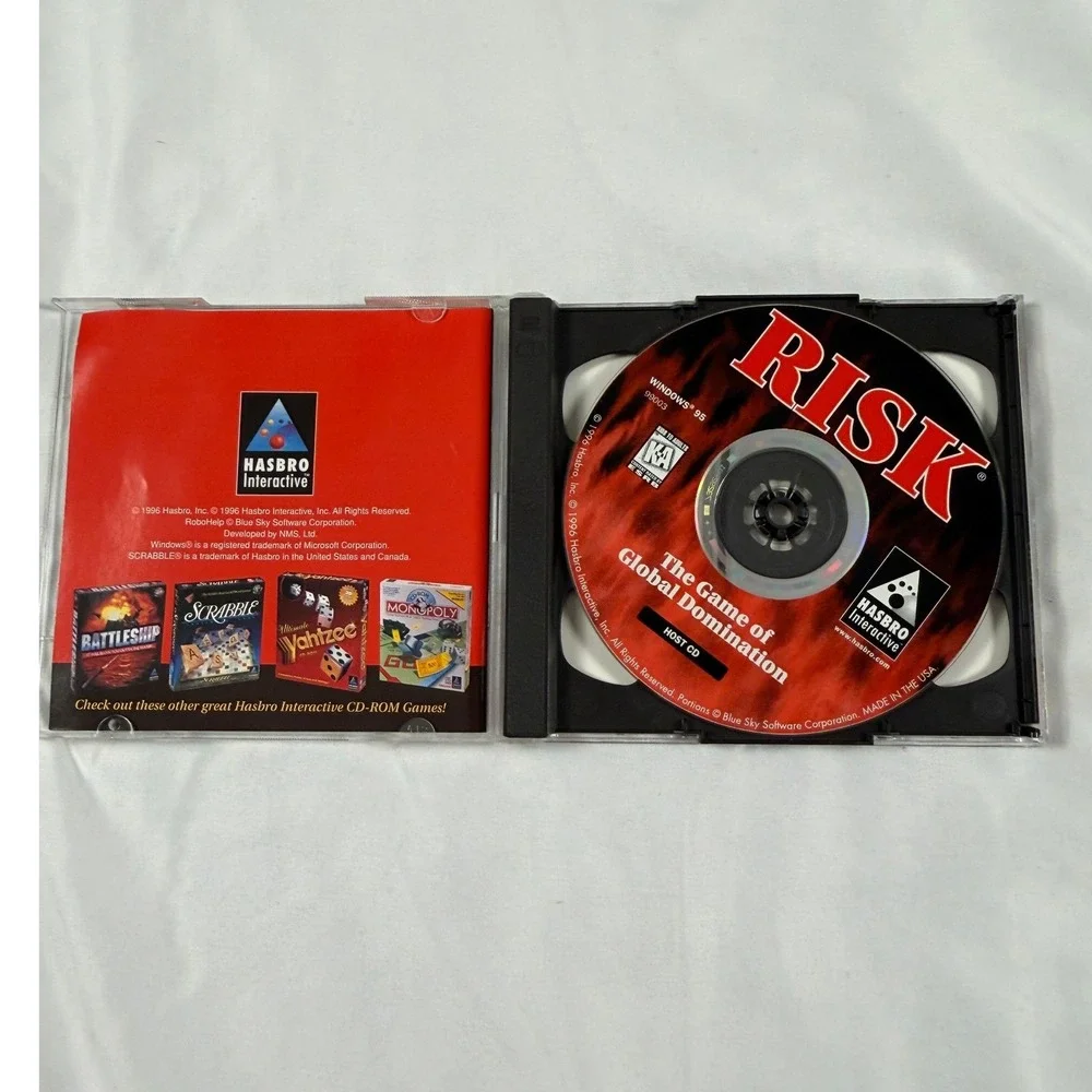 Hasbro Risk The Game of Global Domination PC 1996 Original CaseVintage Jewel